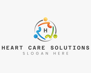 People Community  Support logo design