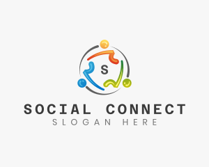 People Community  Support logo design