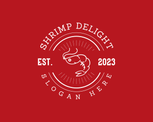 Shrimp Fishery Cuisine logo design