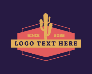 Western - Desert Cactus Succulent logo design