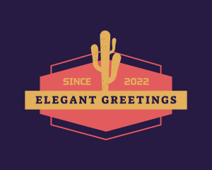 Desert Cactus Succulent Logo