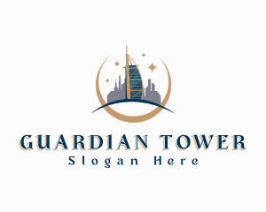 Building Tower Architecture Landmark logo design