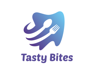 Blue Tooth - Kitchen Food Tooth logo design