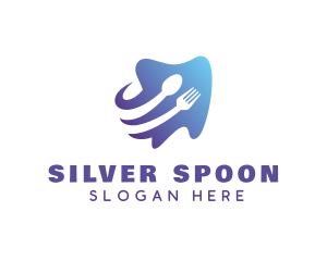 Spoon Fork Tooth logo design