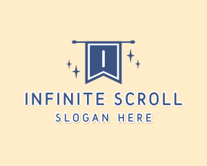 Scroll - School Flag Banner Education logo design