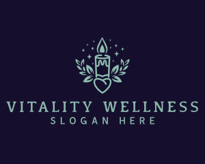 Candle Wellness Spa logo design