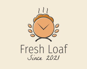 Bread - Bread Bakery Clock logo design