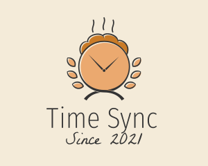 Bread Bakery Clock  logo design