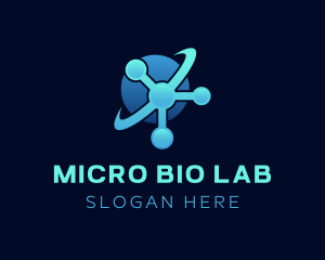 Blue Atom Laboratory logo design