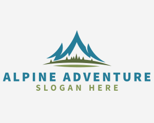 Alpine - Mountain Alpine Nature logo design