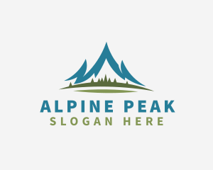Alpine - Mountain Alpine Nature logo design