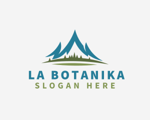 Hiker - Mountain Alpine Nature logo design