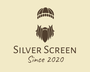 Beard Oil - Brown Hipster Guy Man logo design