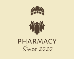 Suave - Brown Hipster Guy Man logo design