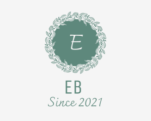 Wedding - Botanical Green Wedding Wreath logo design