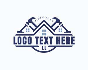 Renovation - Roof Hammer Carpentry logo design