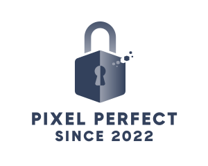 Online Security Padlock logo design