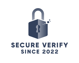 Online Security Padlock logo design