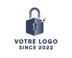 Antivirus - Online Security Padlock logo design