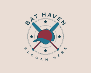 Bat - Baseball Bat Cap logo design