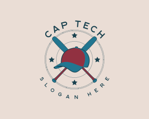 Cap - Baseball Bat Cap logo design