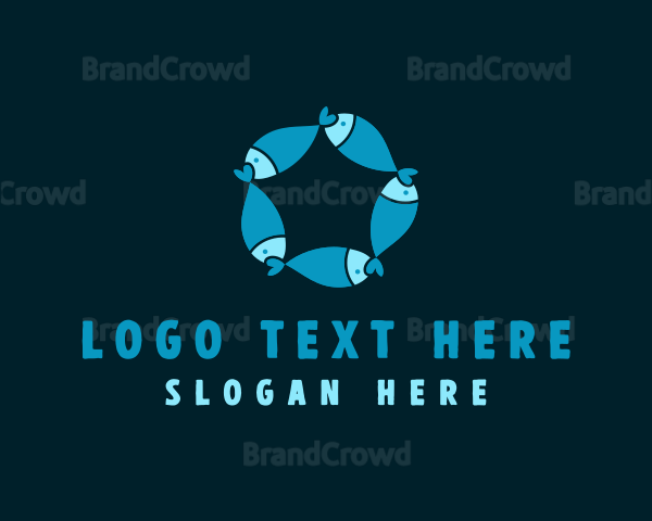 Circle Fish Pattern Logo