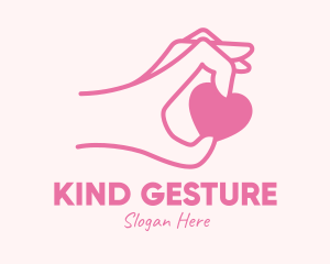 Gesture - Hand Picked Heart logo design