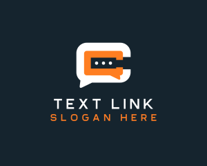 Sms - Chat Messaging App Letter C logo design