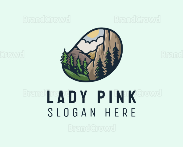 Outdoor Mountain Nature Forest Logo