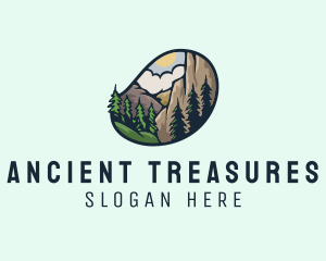 Outdoor Mountain Nature Forest logo design