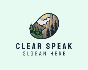 Outdoor Mountain Nature Forest logo design