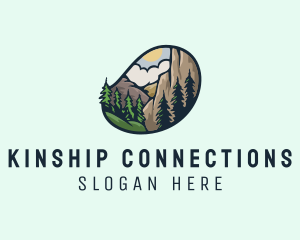 Mountain - Outdoor Mountain Nature Forest logo design