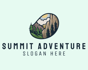 Climbing - Outdoor Mountain Nature Forest logo design