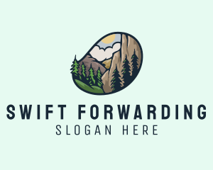 Outdoor Mountain Nature Forest logo design