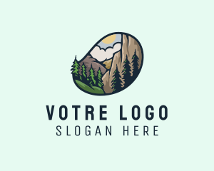 Tourism - Outdoor Mountain Nature Forest logo design