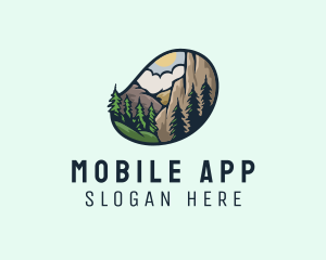 Nature - Outdoor Mountain Nature Forest logo design