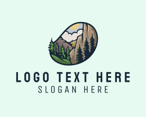 Outdoor Mountain Nature Forest Logo