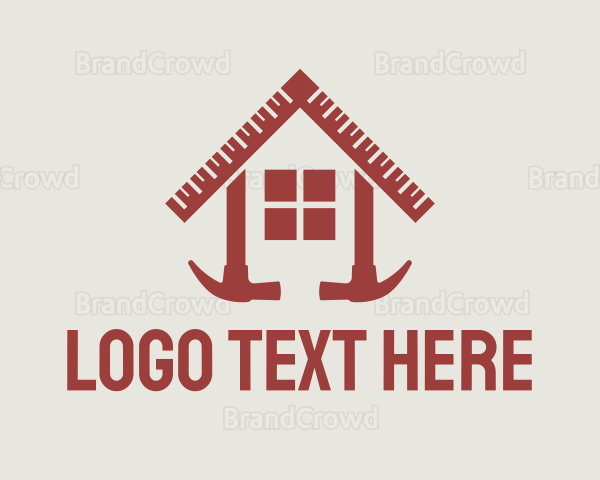 Architecture Handyman Hammer Logo