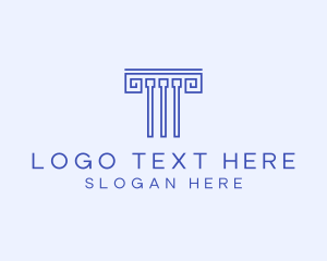 Investor - Greek Ancient Column logo design