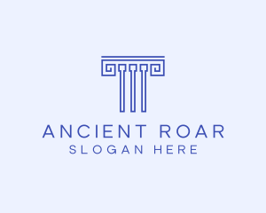 Greek Ancient Column logo design