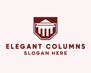 Ancient Column Banner logo design