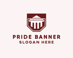 Ancient Column Banner logo design