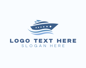 Yacht - Speedboat Yacht Travel logo design