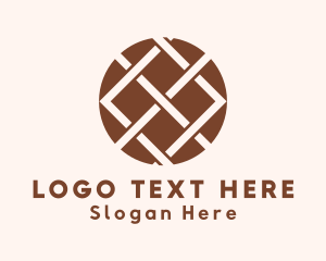 Jute - Woven Textile Handicraft logo design
