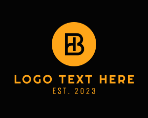Letter He - Modern Coin Business logo design