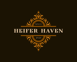 Luxury Floral Haven logo design