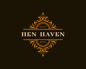 Luxury Floral Haven logo design