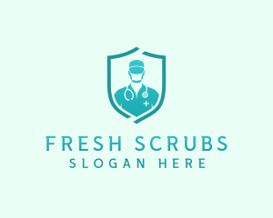 Scrubs - Medical Stethoscope Doctor logo design