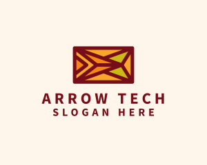 Modern Arrow Textile  logo design