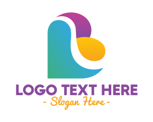 Stylish - Colorful Stylish B logo design